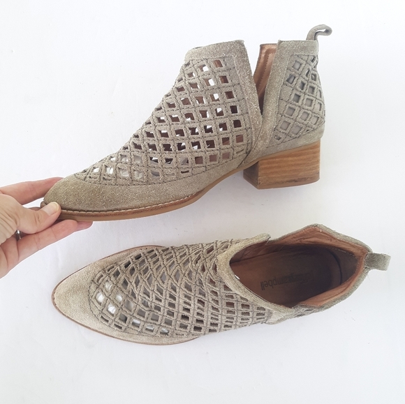Jeffrey Campbell Taggart Perforated Leather Ankle Boot - Picture 9 of 12